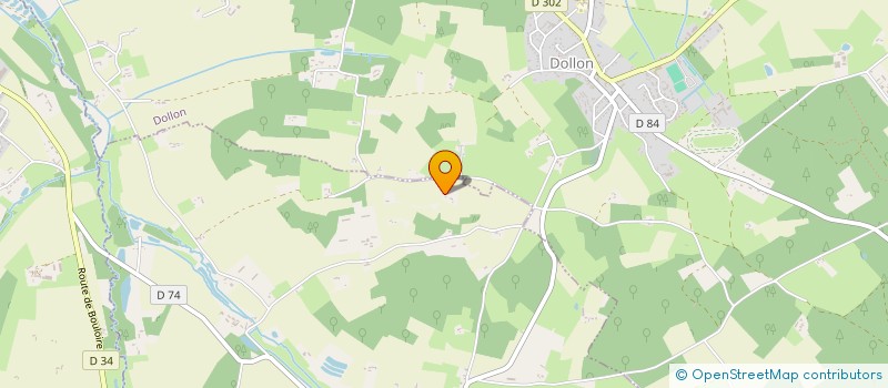 localisation de l'entreprise GAEC LAUDE  VAL-DE-LA-HUNE