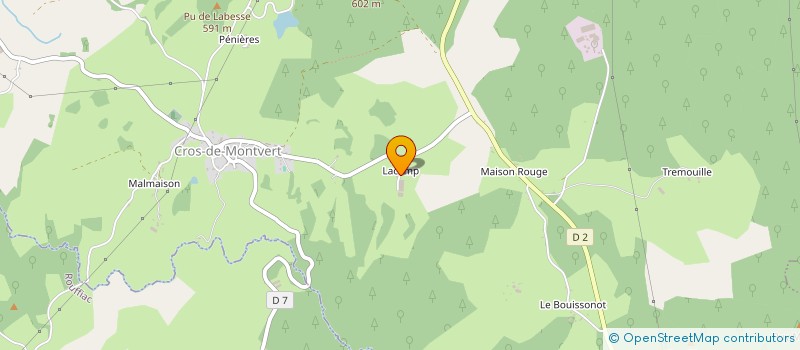 localisation de l'entreprise GAEC LAUMOND à MONTVERT