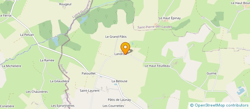 localisation de l'entreprise GAEC LAVANDIER MAHEUX à JUVIGNE