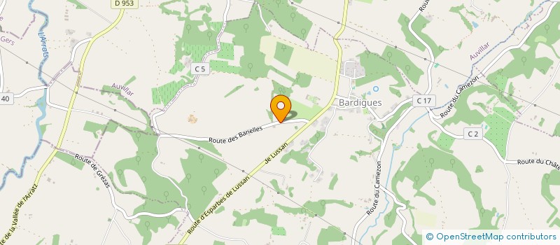 localisation de l'entreprise GAEC LAVAYSSIERE  BARDIGUES