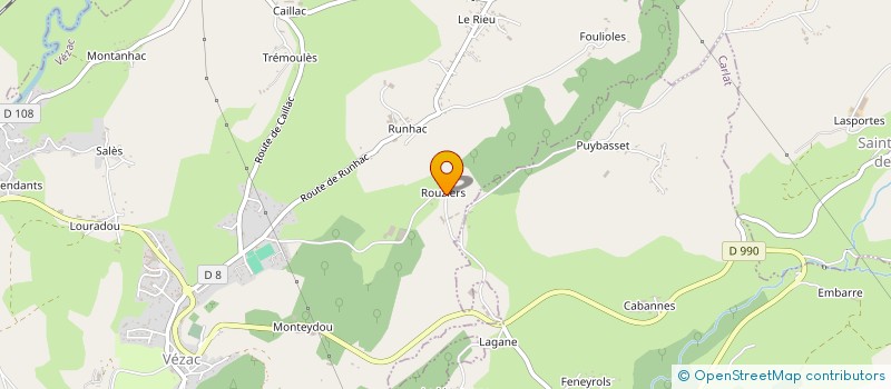 localisation de l'entreprise GAEC LAVERRIERE SAGETTE à VEZAC