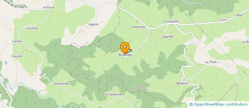 localisation de l'entreprise GAEC LAVIGE FRERES à SAINT-CERNIN
