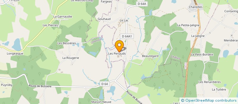 localisation de l'entreprise GAEC LAVIGNE à CHALUS