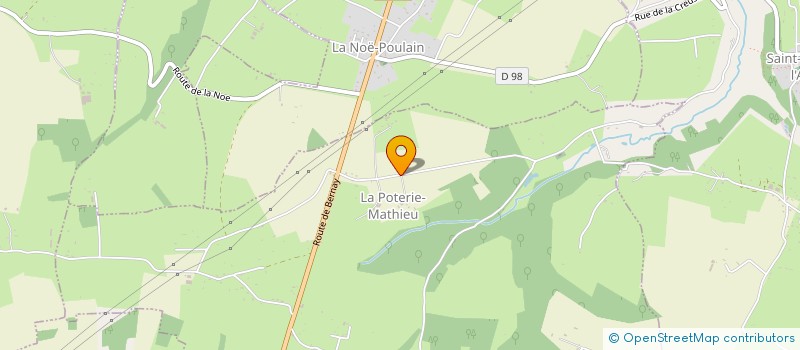 localisation de l'entreprise GAEC LAVIGNE  LA POTERIE-MATHIEU