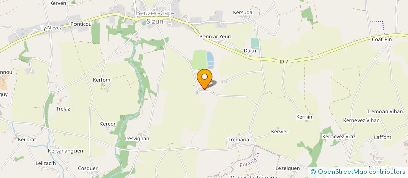 localisation de l'entreprise GAEC LE BIHAN à BEUZEC-CAP-SIZUN