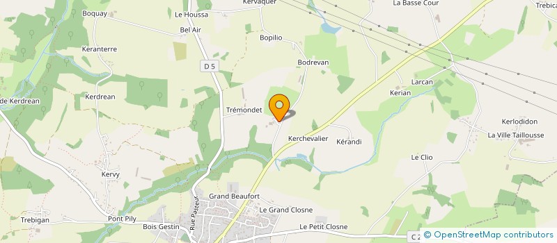 localisation de l'entreprise GAEC LE BIHAN  NOYAL-MUZILLAC