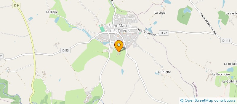 localisation de l'entreprise GAEC LE BOCAGEUX à SAINT-MARTIN-DES-TILLEULS