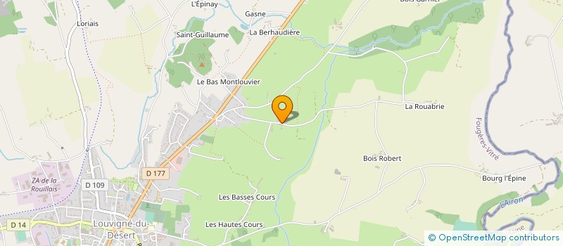 localisation de l'entreprise GAEC LE BOIS DE SAULE à LOUVIGNE-DU-DESERT