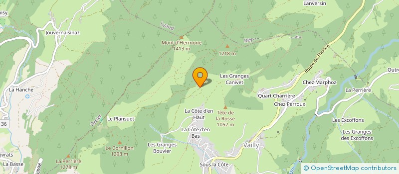 localisation de l'entreprise GAEC LE BOIS FAVIER à BELLEVAUX