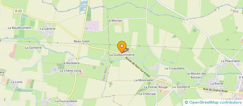 localisation de l'entreprise GAEC LE BOIS GUILLAUME à LIGNE