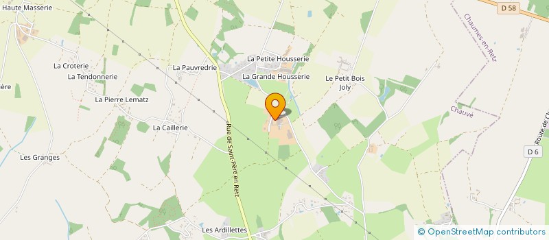 localisation de l'entreprise GAEC LE BOIS JOLY à CHAUVE