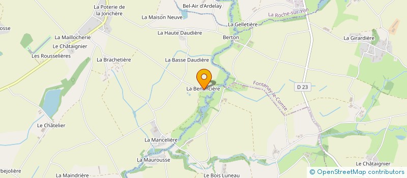 localisation de l'entreprise GAEC LE BOIS MENANT à MOUCHAMPS