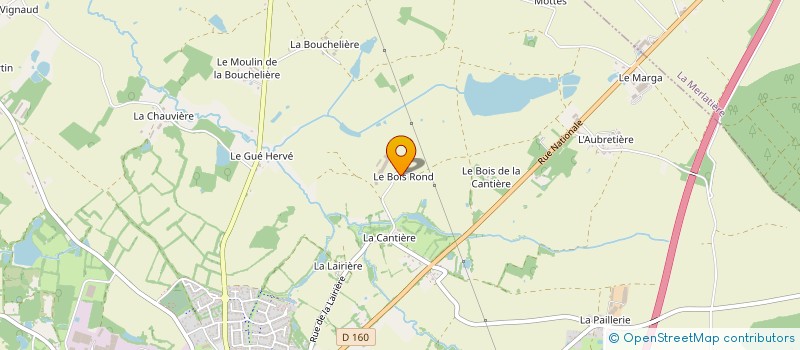 localisation de l'entreprise GAEC LE BOIS ROND  FERRIERE (LA)