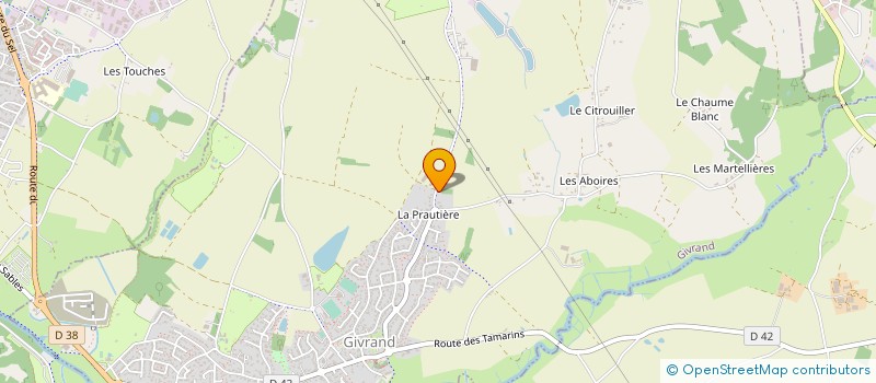 localisation de l'entreprise GAEC LE BOSQUET à GIVRAND