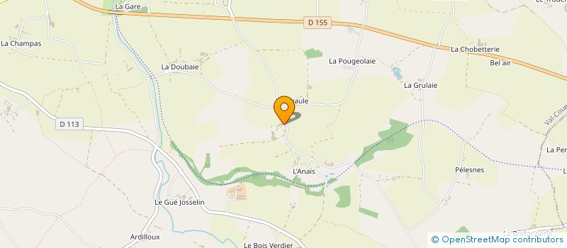 localisation de l'entreprise GAEC LE BOURGET à VAL-COUESNON