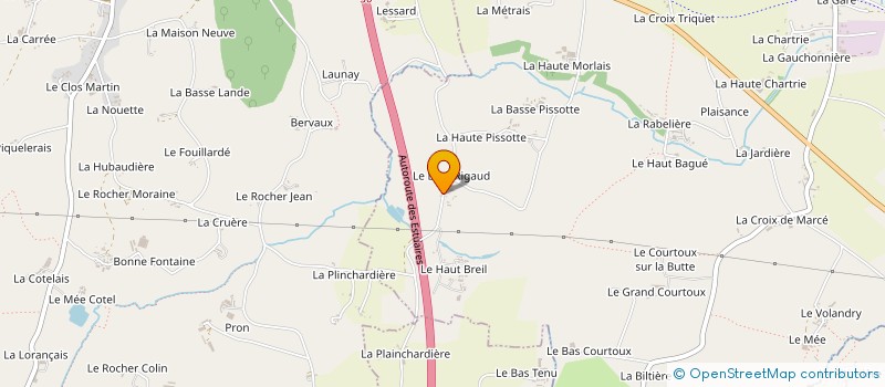 localisation de l'entreprise GAEC LE BREIL à SAINT-GERMAIN-EN-COGLES