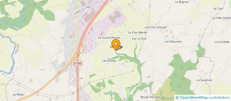 localisation de l'entreprise GAEC LE BRET à PLAINTEL