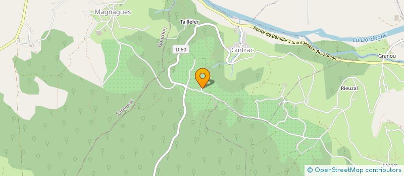 localisation de l'entreprise GAEC LE CAMP DE LA ROQUE à GINTRAC