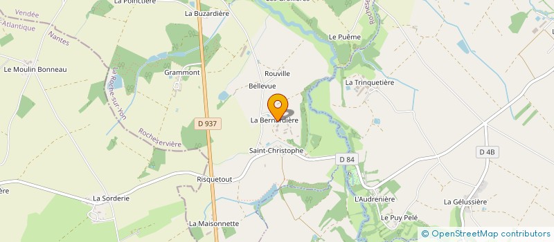 localisation de l'entreprise GAEC LE CARRE DE TREFLE à ROCHESERVIERE