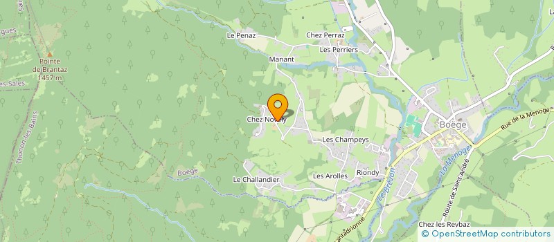 localisation de l'entreprise GAEC LE CHALET à BOEGE