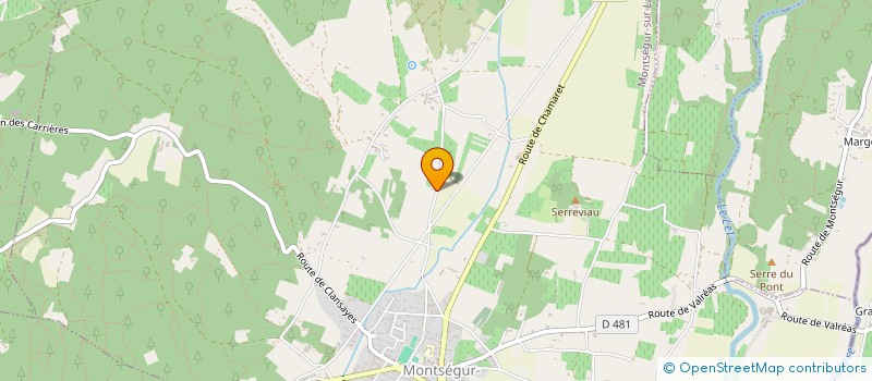 localisation de l'entreprise GAEC LE CHAMP DES SONNAILLES  MONTSEGUR-SUR-LAUZON