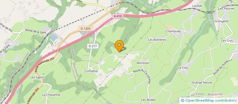 localisation de l'entreprise GAEC LE CHAMP DU BOIS  LA ROCHE-SUR-FORON