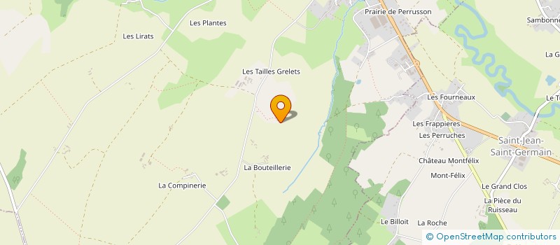 localisation de l'entreprise GAEC LE CHANVRE à PERRUSSON