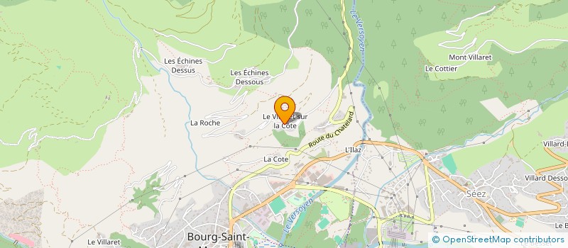 localisation de l'entreprise GAEC LE CHARVET à BOURG-SAINT-MAURICE