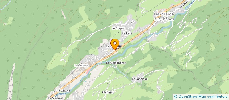 localisation de l'entreprise GAEC LE CHARVIN à MANIGOD