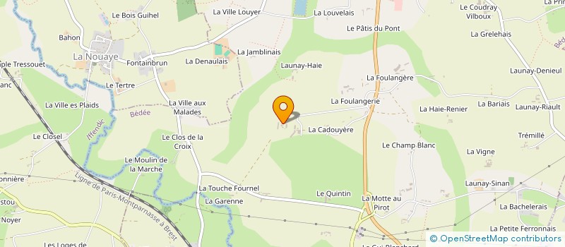 localisation de l'entreprise GAEC LE CHATEAU à BEDEE