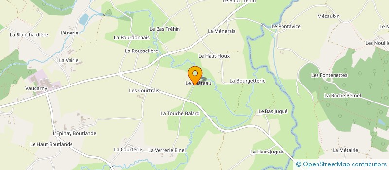 localisation de l'entreprise GAEC LE CHATEAU à BAZOUGES-LA-PEROUSE