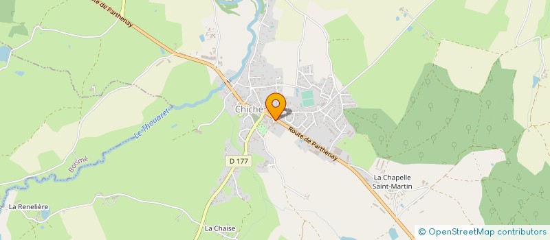 localisation de l'entreprise GAEC LE CHATEAU DE CHAUSSERAIS  CHICHE