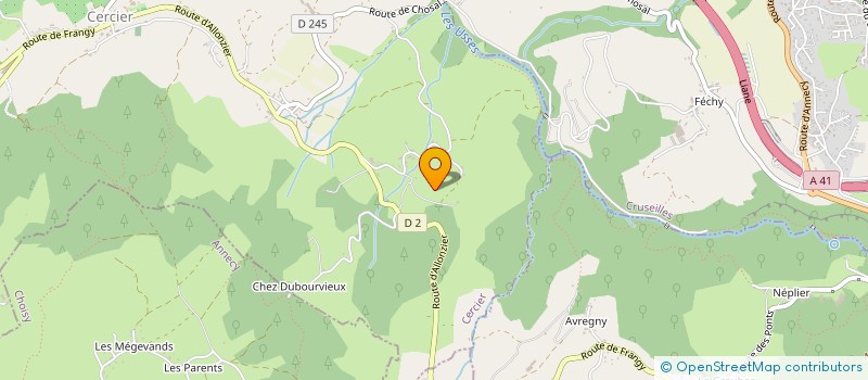 localisation de l'entreprise GAEC LE CHATEAU VIEUX à ALLONZIER-LA-CAILLE