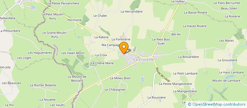 localisation de l'entreprise GAEC LE CHATELIER à SAINT-HILAIRE-DU-MAINE