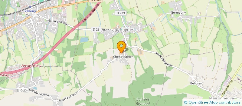 localisation de l'entreprise GAEC LE CHAUFFERT à CHENEX
