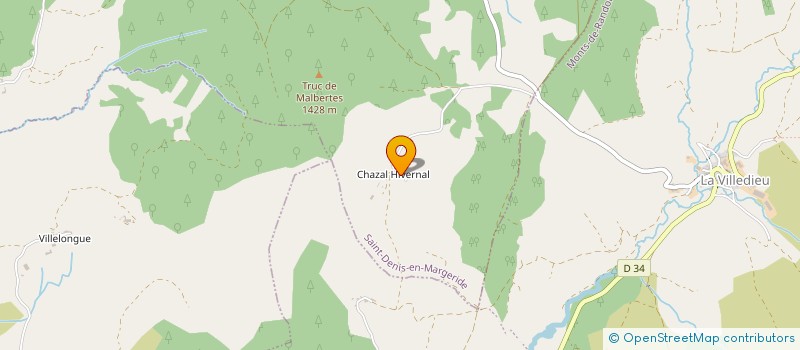 localisation de l'entreprise GAEC LE CHAZAL à MONTS-DE-RANDON