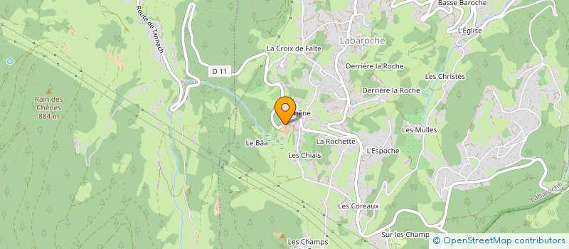 localisation de l'entreprise GAEC LE CHENE à LABAROCHE