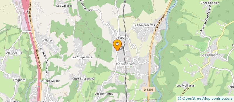 localisation de l'entreprise GAEC LE CHENET à FILLIERE