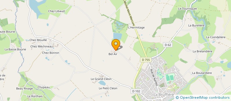 localisation de l'entreprise GAEC LE CHEPI à LA BRUFFIERE