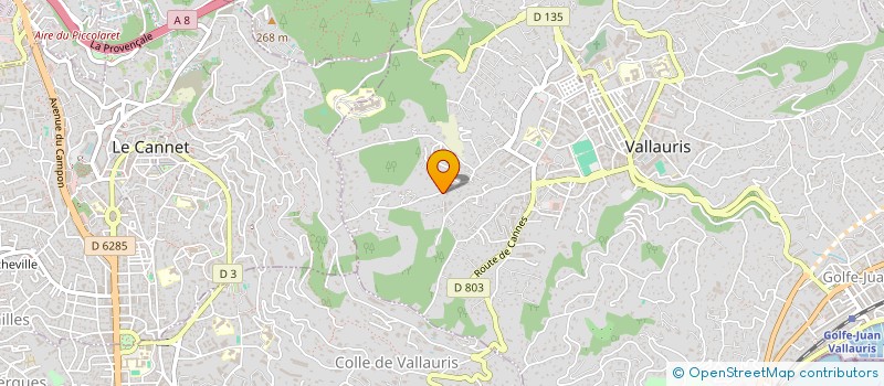 localisation de l'entreprise GAEC LE CLAIR VALLON à VALLAURIS
