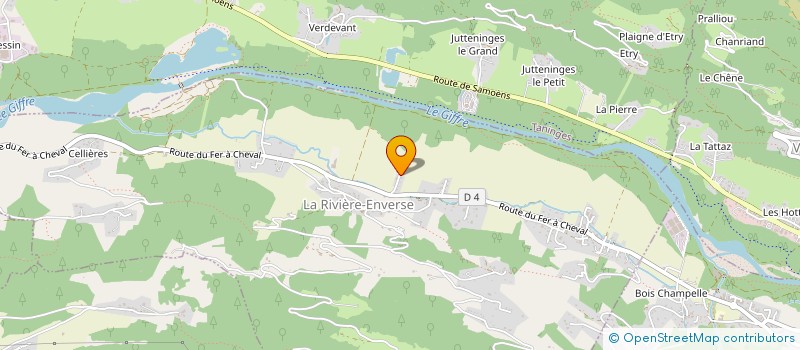 localisation de l'entreprise GAEC LE CLATIVAN à LA RIVIERE-ENVERSE