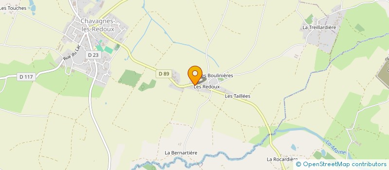 localisation de l'entreprise GAEC LE CLOCHER à CHAVAGNES-LES-REDOUX