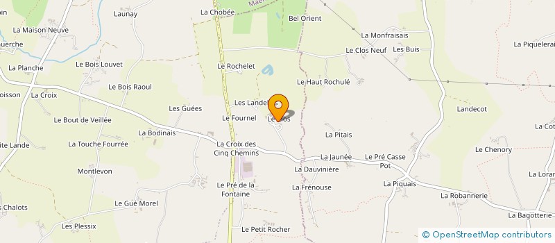 localisation de l'entreprise GAEC LE CLOS à SAINT-MARC-LE-BLANC