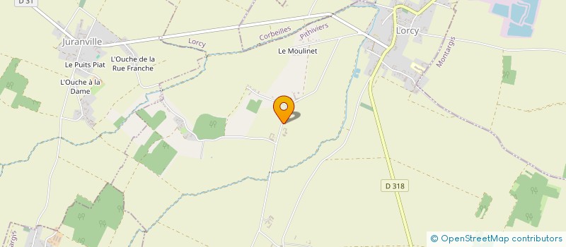 localisation de l'entreprise GAEC LE CLOS MOREAU à LORCY