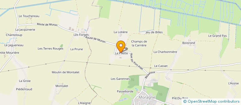 localisation de l'entreprise GAEC LE CLOU  MORAGNE