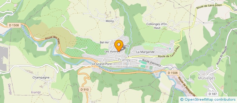 localisation de l'entreprise GAEC LE COLLONGEOIS à FRANGY