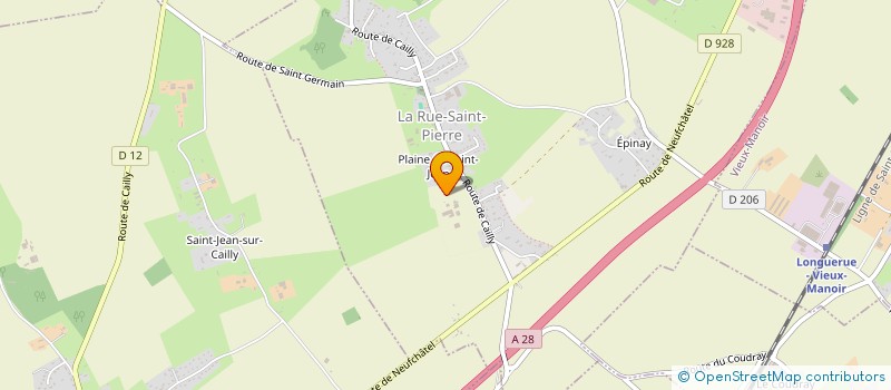 localisation de l'entreprise GAEC LE COLOMBIER  LA RUE-SAINT-PIERRE