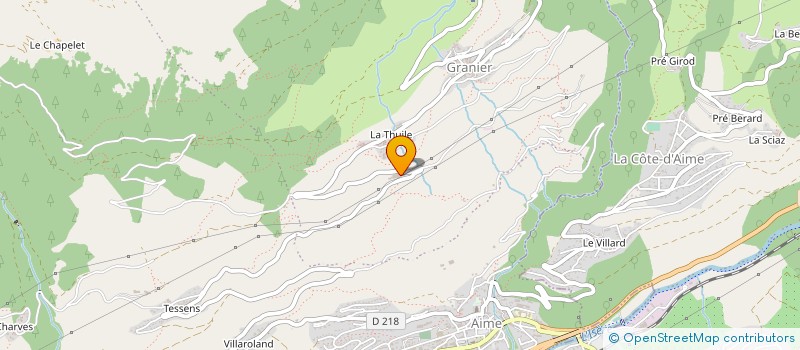 localisation de l'entreprise GAEC LE CONSORTAGE à AIME-LA-PLAGNE