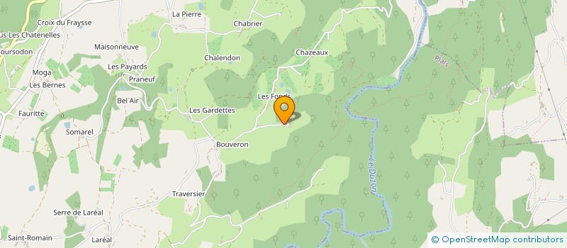 localisation de l'entreprise GAEC LE COQ ET SES BEEELES  SAINT-BARTHELEMY-LE-PLAIN