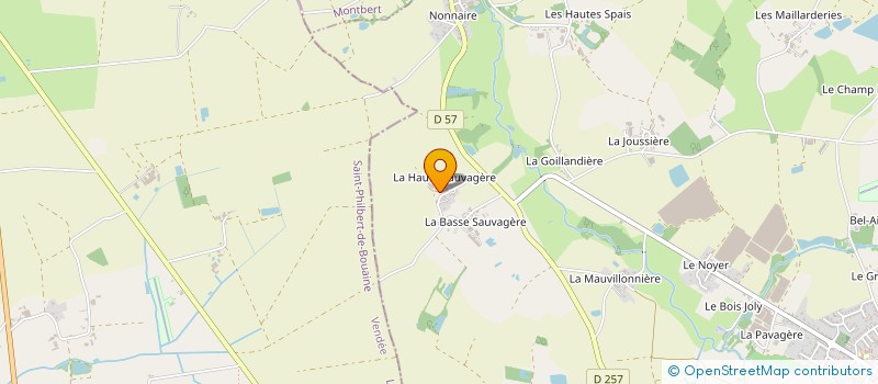 localisation de l'entreprise GAEC LE COQUELAIT  LA PLANCHE